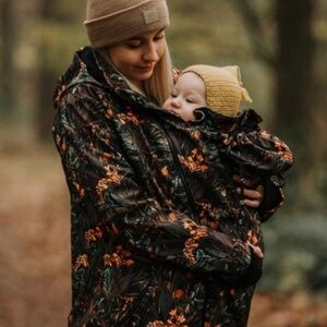 Baby wearing, Maternity, Rain Coat- Soft shell jacket 4 in 1